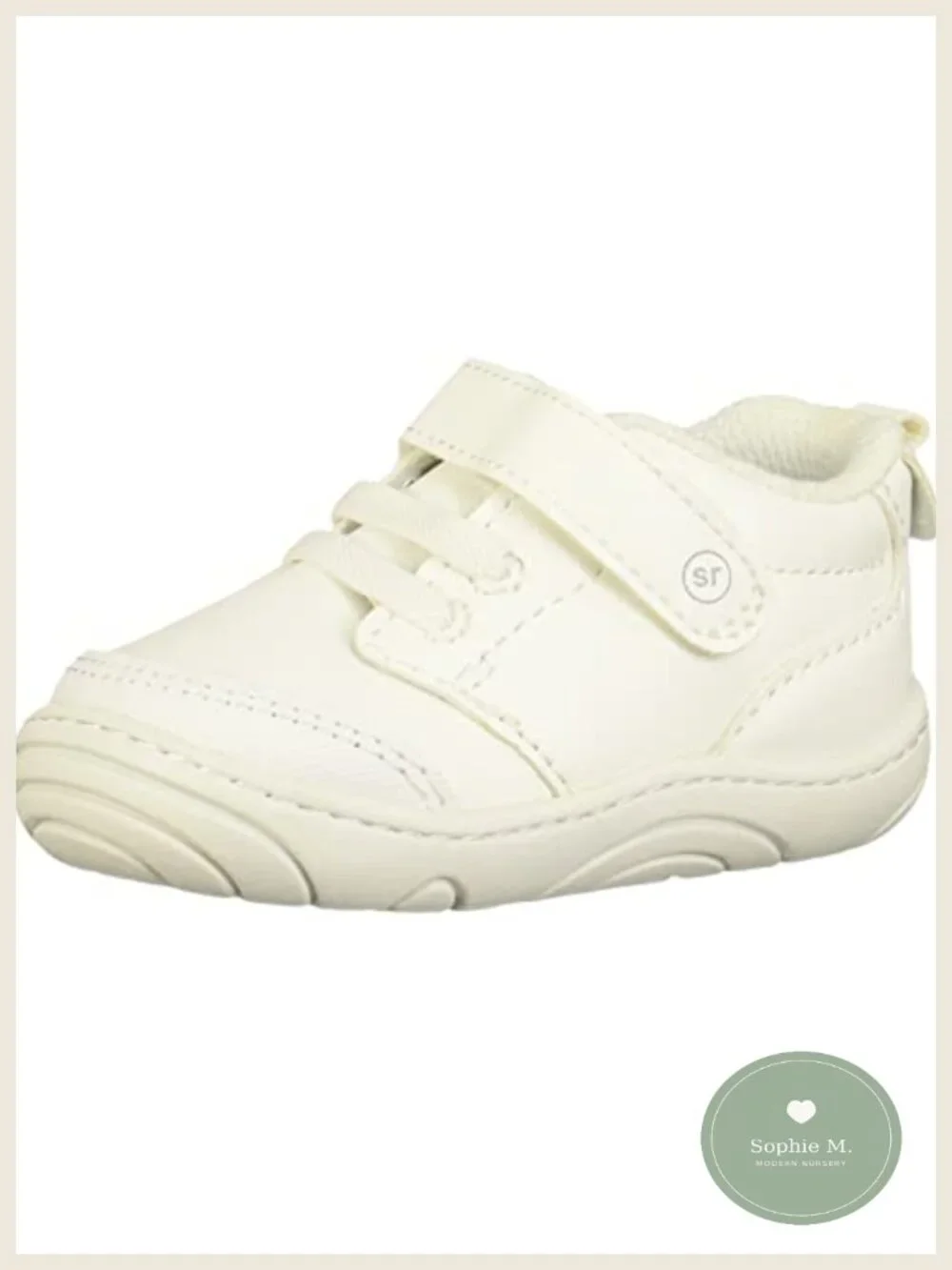 Faux-leather Hook-and-Loop Sneakers for Baby